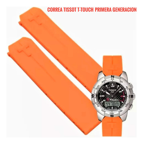 Correa Tissot T-touch Orange Primera Generacion 