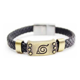 Pulseira De Anime Naruto Shippuden Konoha Logo Vila Da Folha