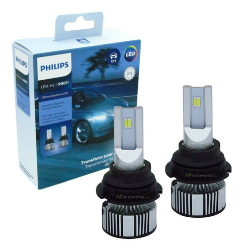 Kit Led 9007 / Hb5 Philips Ultinon Essential Nva. Generacion