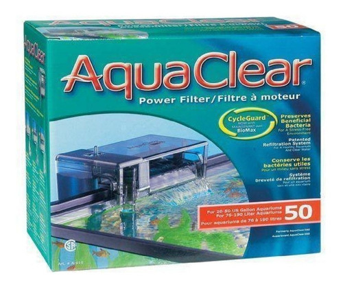 Filtro Cascada Aquaclear 50 Pecera De Hasta 190 Litros Peces