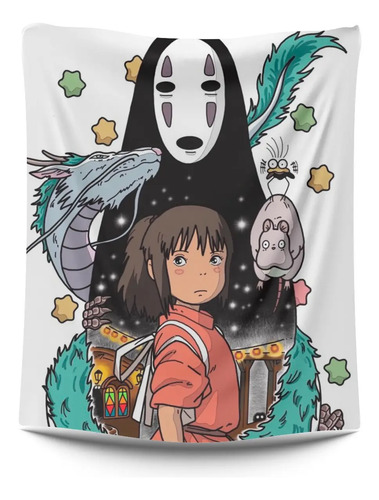 Cobija Frazada Chihiro Flanel 200x150 Cm Personaliza Anime