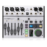 Mesa Som Digital 8 Entradas, Bluetooth E Usb Behringer Flow8