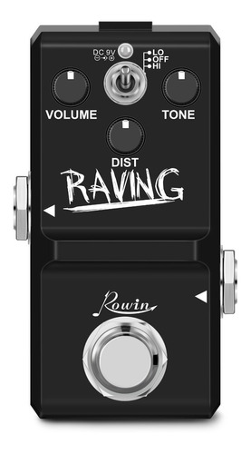 Pedal De Efeito Heavy Metal Para Mini Guitarra Rowin Ln-305