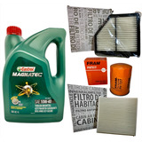 Kit Cambio De Aceite Castrol 10w40 Y Filtros Honda Hrv 1.8