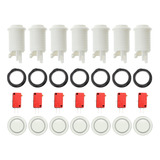 Kit 7 Piezas De Botón Para Maquinita Arcade + 7 Micro Switch