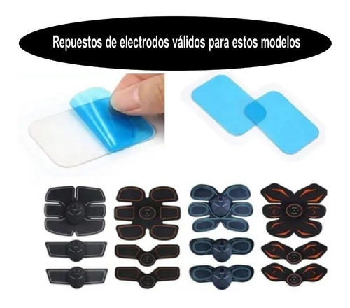 Pack De 10 Electrodos Estimulador Muscular Abdom/braz/piern.