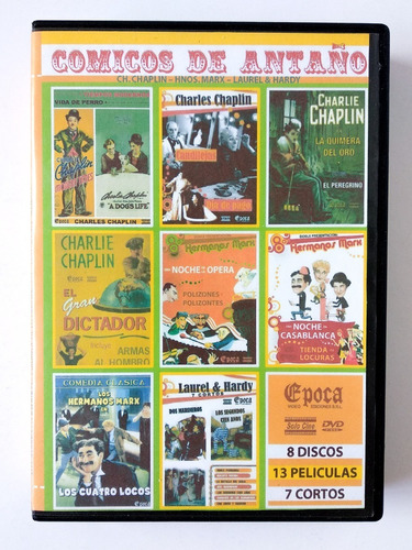 Colección Cómicos De Antaño - 8 Dvds Epoca Video Editora