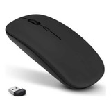 Mouse Sem Fio Recarregável 3.200 Dpi Cor Preto