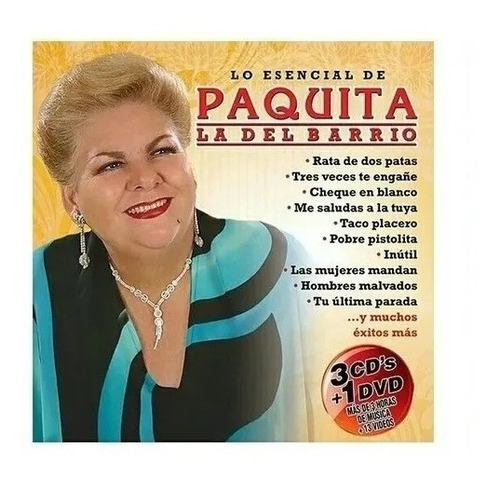 Lo Esencial De Paquita La Del Barrio 3cd + Dvd Nuevo