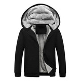 Blusa De Frio Moletom Com Capuz De Pelúcia Grossa Masculinaa