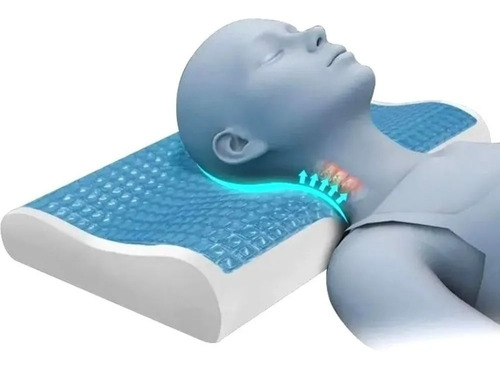 Almohada Ortopedica Viscoelastica Con Gel + Funda Original