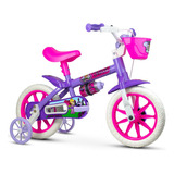 Bicicleta Criança 12 Brinquedo Diversao Violet Nathor