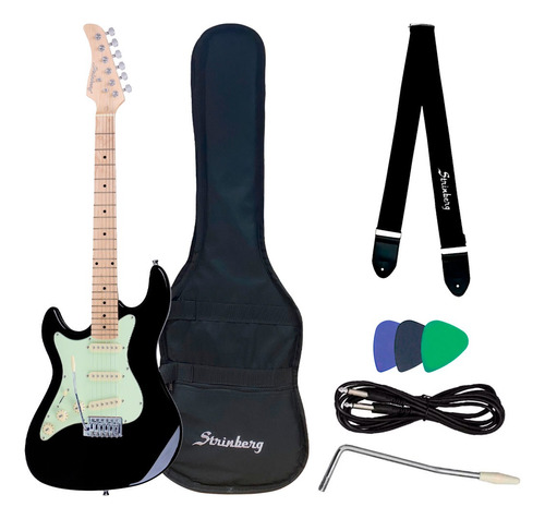 Guitarra Strinberg Canhoto Stratocaster Sts-100 + Acessórios