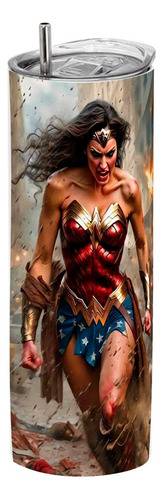 Termo Skinny Café 20 Oz - Mujer Maravilla Wonder Woman #06