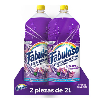 Pack x2 Limpiador Líquido Multisuos Fabuloso Lavanda 2L | MercadoLibre