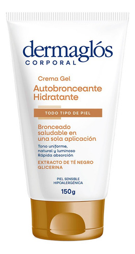 Crema Gel Autobronceante Dermaglos 150gr