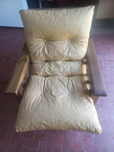 Futon  Pino 1 Cuerpo Reclinable 