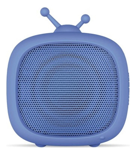 Getttech Bocina Portátil Little Tv, Bluetooth 3w Rms, Azul