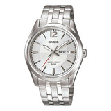 Reloj Hombre Casio Mtp-1335d-7avdf Core Mens Color De La Correa Plateado Color Del Bisel Plateado Color Del Fondo Blanco