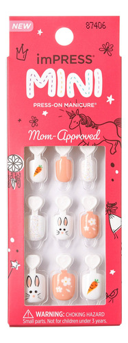 Unhas Autocolantes Infantil Impress Easter Bunny