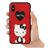 Funda Para iPhone En Todos Los Modelos Hello Kitty Black.