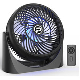 Ventilador Para Mesa Pelanzenhau, Con Control Remoto, Negro