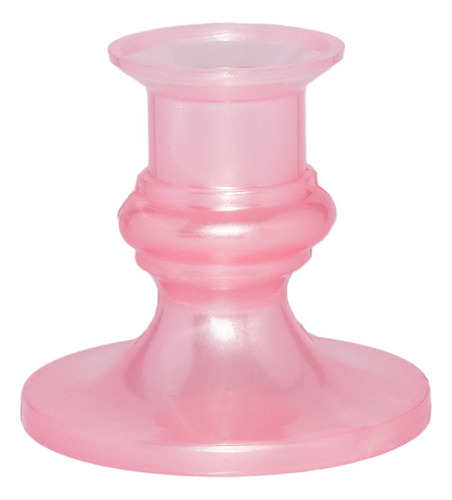 15 Porta Vela - Candelabro De Plástico Rosa