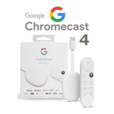 Chromecast 4 Original Google Tv De Voz 4k 8gb Cromecast Nfe