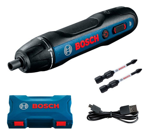 Parafusadeira Bateria Bosch 06019h21e0 Go 2 + Acessórios 