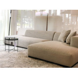 Sillon Sofa Esquinero 3 Cuerpos Moderno Redondeado Chenille