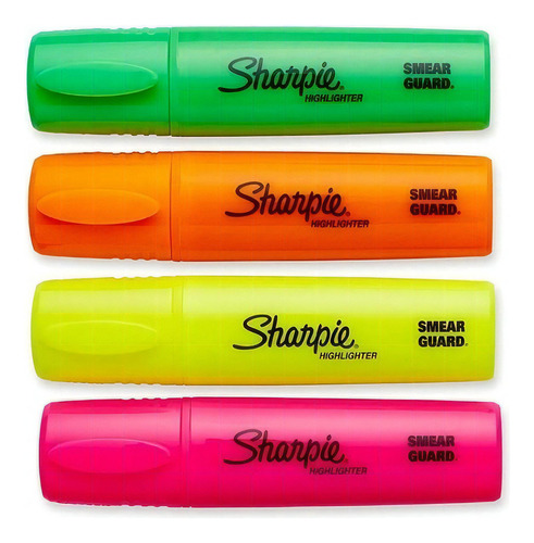 Resaltador Neon Sharpie Accent Blade V/colores 3 Trazos Color Amarillo