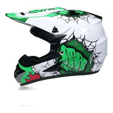 Casco De Motocross Para Niños, Lentes Todoterreno, Guantes