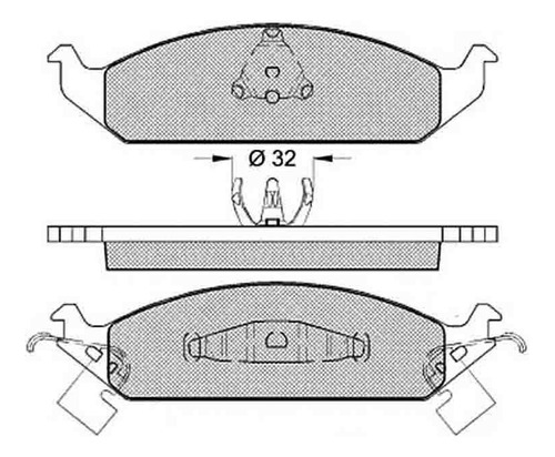 Pastillas Freno Para Dodge - Chrysler Cirrus 93/01 Delantera Foto 2