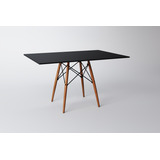 Mesa Eames 6 Lugares Base Madeira Tampo Mdf Retangular 120cm