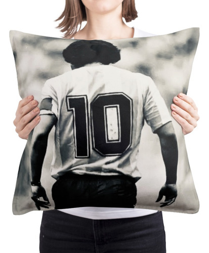 Cojin Almohada Maradona Futbool Deportes Hogar Arte 45x45cm 