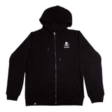 Poleron Full Zip Hoodie De Hombre Jackass Classic Negro