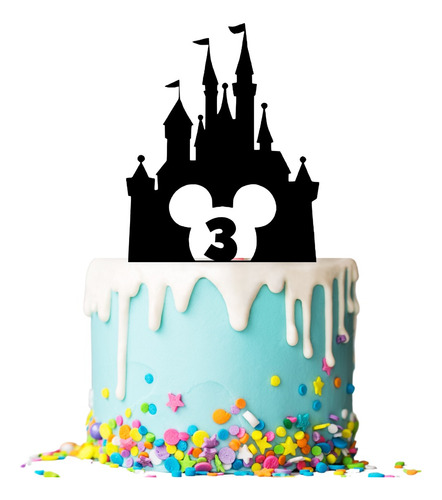 Letrero Para Pastel Cake Topper Mickey Personalizado