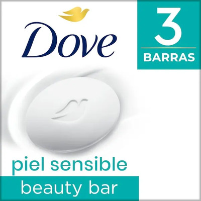Jabón En Barra Dove Piel Sensible X3 Multipack 90 G | MercadoLibre