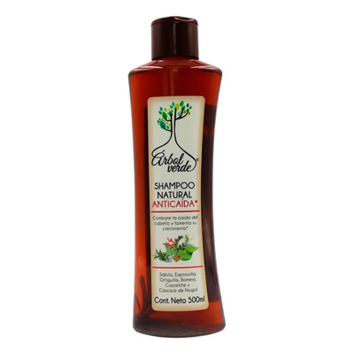Shampoo Anticaída de Romero Árbol Verde 500ml Natural para Crecimiento Capilar Sábila y Espinosilla Fortalecedor, Reduce Quiebre Uso Diario Todo Tipo de Cabello | MercadoLibre