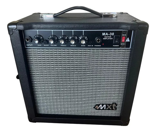 Amplificador Para Guitarra E Violão Caixa Cubo Ma-30 Com 30w