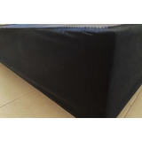 Cubre Sommier Ajustable Queen 100% Algodon Colchon 1,60x2 F Color Negro