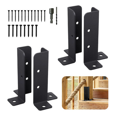 Bases De Anclaje Para Postes De Terraza, Soportes 4 Piezas