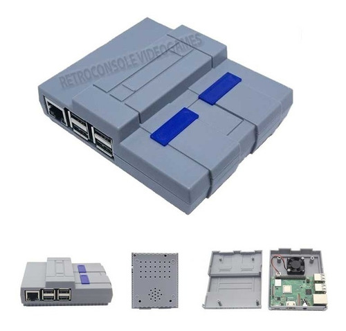 Case Snes Super Nes Em Abs Raspberry Pi3 B E B+ (não É 3d)