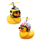 2pz Patito Casco Lentes Moto Auto Bicicleta Luz Led Decorar