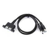 Parafuso De Cabo De Extensão Dupla Usb 3.0 Macho Para Fêmea