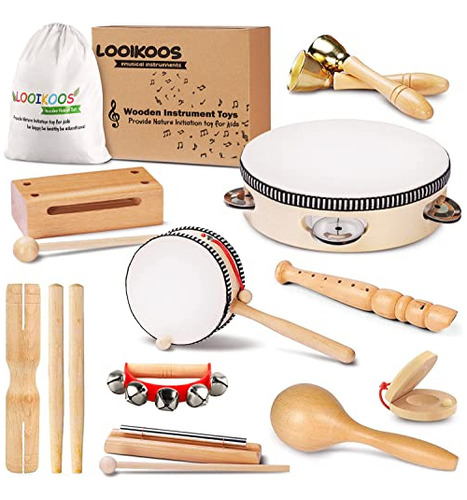 Looikoos Instrumentos Musicales Para Niños Pequeños, Juego
