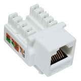 Conector Keystone Fêmea Rj45 Cat6 Branco