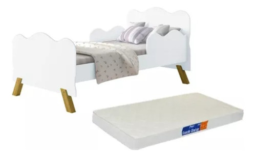 Cama Juvenil Angel + Colchão Com Nuvem Envio Imediato - Jr 