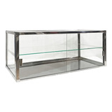 Vitrina De Mostrador Horizontal En Acero Inox. C/1 Estante