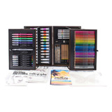 Set De Arte Estuche Madera Art 101 Con 151 Piezas Platinum